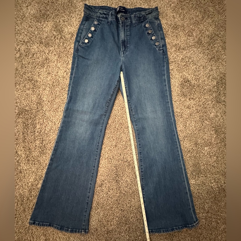 GAP Women's Flare Jeans in Denim Blue